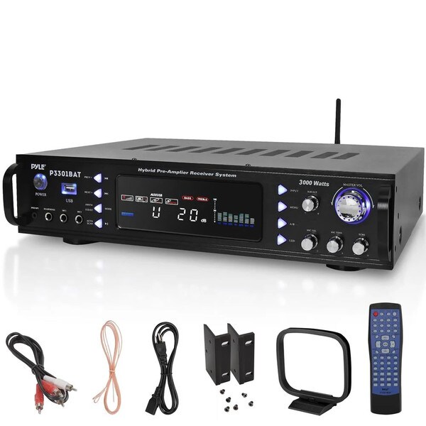 Main product image for Pyle P3301BAT Bluetooth Hybrid Amplifier Receiver310-2698